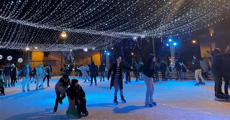 Patinoire de plein air .